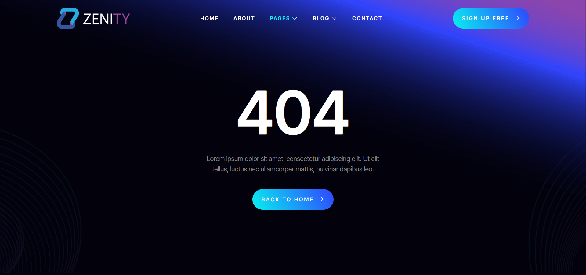 Zenity Mobile App Landing Page Elementor Template Kit by codeinsolutions